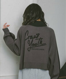 【SALE／40%OFF】repipi armario ハーフZIPラインニット レピピアルマリオ トップス ニット ブルー ホワイト ブラック