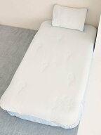 【SALE／30%OFF】gelato pique Sleep 【Sleep】【接触冷感】【抗菌防臭】アイスロゴキルト敷きパッド(シ…
