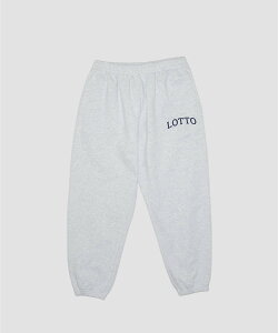 URBAN RESEARCH LOTTO ARCH LOGO SWEAT PANTS �A�[�o�����T�[�` �p���c �W���[�W�E�X�E�F�b�g�p���c �u���b�N �O���[ �x�[�W���y���������z