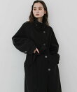 抗ピル スタンドカラーロングコート