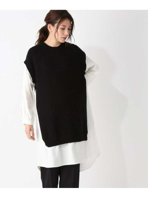 Grove S Ll ニットベストシャツドッキングワンピース Rakuten Fashion 楽天ファッション 旧楽天ブランドアベニュー Bh9337