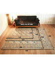 GLENOAKS RUG 200x200 グレンオークスラグ