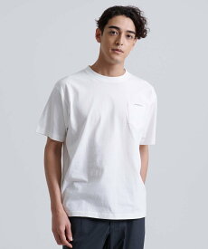 Eddie Bauer ロゴ刺繍ポケット 半袖Tシャツ/LOGO EMB PKT SS TEE エディーバウアー トップス カットソー・Tシャツ ホワイト ブラック