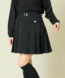 【SALE／20%OFF】a.v.v レディースゴルフウェア ベルト付プリーツキュロットパンツ アー・ヴェ・ヴェ パンツ その他のパンツ ブラック ベージュ【送料無料】