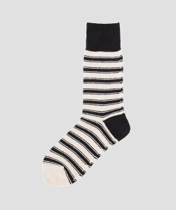 MHL. NARROW STRIPE COTTON SOCKS }[KbgEnEG CEbOEFA C J[LO[ ubN