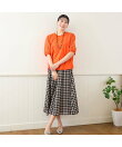【洗える・セットアップ可・3Lサイズあり】ギンガムチェックフレアスカート