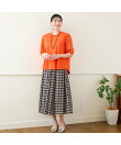 【洗える・セットアップ可・3Lサイズあり】ギンガムチェックフレアスカート