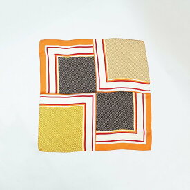 LOWELL Things ●大判スカーフ ロウェル シングス ファッション雑貨 スカーフ・バンダナ オレンジ ブルー