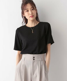 GLOBAL WORK シャーリングコンパクトT/MATINEE LINE/108010 グローバルワーク トップス カットソー・Tシャツ ブラック ホワイト ベージュ ブルー