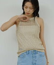 【手洗い可】メッシュラメアメスリニット