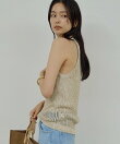 【手洗い可】メッシュラメアメスリニット