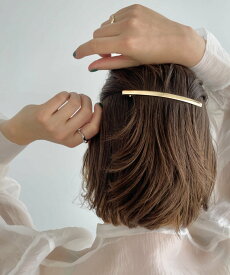 【SALE／46%OFF】ciite' シンプリーストレートバレッタ シーテ ヘアアクセサリー バレッタ・ヘアクリップ・ヘアピン シルバー ゴールド