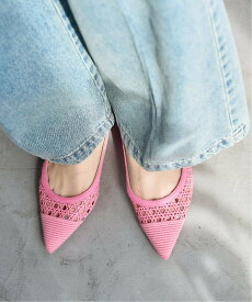 【SALE／30%OFF】LE TALON 《追加》ポインテッドクロシェレーススリングバック ルタロン シューズ・靴 その他のシューズ・靴 ピンク ブラック【送料無料】