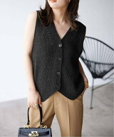 【SALE／30%OFF】SLOBE IENA 《追加2》ニットジレ スローブ イエナ トップス ニット グリーン ベージュ …