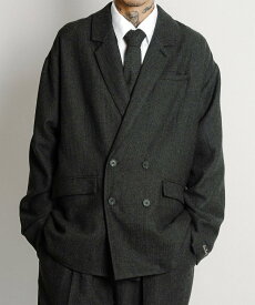 【SALE／20%OFF】Subciety Herringbone double tailored jkt サブサエティ ジャケット・アウター テーラードジャケット・ブレザー グレー ブラウン ブラック【送料無料】