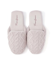 【SALE／30%OFF】Francfranc ケーブルニット ルームシューズ ライトピンク フランフラン 靴下・レッグウェア その他の靴下・レッグウェア ピンク