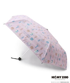 SHOO・LA・RUE 【コラボ】HI! MY ZOO 晴雨兼用 折りたたみ傘 シューラルー 福袋・ギフト・その他 その他 ホワイト ピンク ネイビー