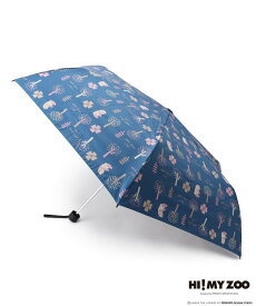 SHOO・LA・RUE 【コラボ】HI! MY ZOO 晴雨兼用 折りたたみ傘 シューラルー 福袋・ギフト・その他 その他 ホワイト ピンク ネイビー