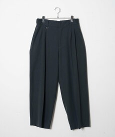 【SALE／37%OFF】WEGO MEN'S 起毛TR ワイドストレートスラックス ウィゴー パンツ その他のパンツ ブルー グレー ブラック