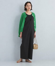 UNITED ARROWS green label relaxing [size TALLあり]オルマイ LI/MIX オールインワン ユナイテッドアローズ グリーンレーベルリラクシング オールインワン・オーバーオール オールインワン・つなぎ ブラック ホワイト ブラウン【送料無料】