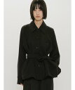 MIDIUMISOLID MIDIUMISOLID for Ladies ステンカラーシャツジャケット マーコート トップス シャツ・ブラウス ネイビー ブラック ブラウン【送料無料】