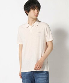 【SALE／50%OFF】GUESS (M)Embro Chest Polo ゲス トップス ポロシャツ ホワイト パープル