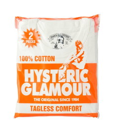 HYSTERIC GLAMOUR HYS SYMBOL 2PACS Tシャツ ヒステリックグラマー トップス カットソー・Tシャツ ホワイト ブラック【送料無料】