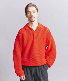 【SALE／80%OFF】BEAUTY&YOUTH UNITED ARROWS ドロップ ボーダー ニット ポロ -ウォッシャブル- ユナイテッドアローズ アウトレット トップス ニット ホワイト グレー オレンジ