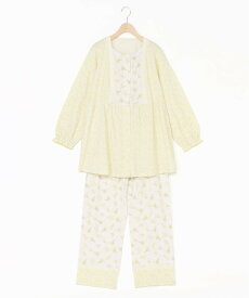 KID BLUE (W)26ブリティッシュブーケN 長袖パジャマ キッドブルー インナー・ルームウェア パジャマ ピンク イエロー【送料無料】