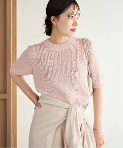 plage Italian yarn CO half �j�b�g �v���[�W�� �g�b�v�X �j�b�g �x�[�W�� �s���N�y���������z