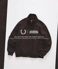 JOURNAL STANDARD 《予約》FRED PERRY / フレッドペリー 別注 スウェット トラック ジャケット ジャーナル スタンダード トップス スウェット・トレーナー ブラック ブラウン【送料無料】