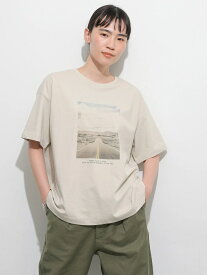 【SALE／51%OFF】AMERICAN HOLIC 背景フォトカットプルオーバー アメリカン ホリック トップス カットソー・Tシャツ ホワイト