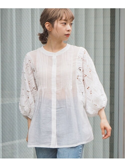 Tiptop Pocket Tiptop 袖レースバンドカラーブラウス Rakuten Fashion 楽天ファッション 旧楽天ブランドアベニュー Dc3342