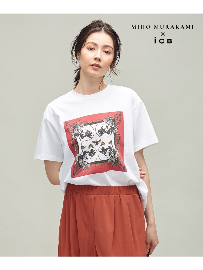 人気ブランドを MIHO MURAKAMIさんコラボ 割引購入 Tシャツ コラボプリント