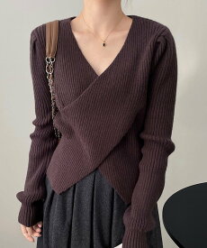 【SALE／20%OFF】BANICO 【BANICO】秋冬デザイン感ニットトップス アイモハ トップス ニット パープル ブラック ベージュ ブラウン ピンク グリーン【送料無料】