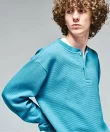 LACOSTE * 417 ヘンリーネック ワッフルTシャツ