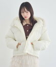 ファーフード付中綿ブルゾン