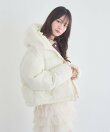 ファーフード付中綿ブルゾン