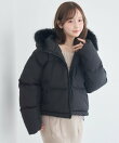 ファーフード付中綿ブルゾン