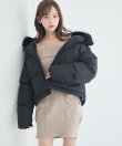 ファーフード付中綿ブルゾン
