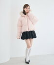 ファーフード付中綿ブルゾン