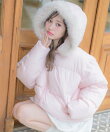ファーフード付中綿ブルゾン