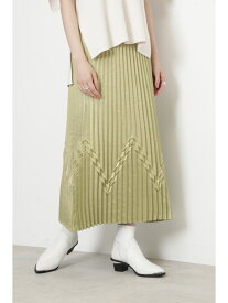 【SALE／70%OFF】ROSE BUD デザインプリーツスカート ローズバッド スカート その他のスカート ホワイト グリーン【送料無料】