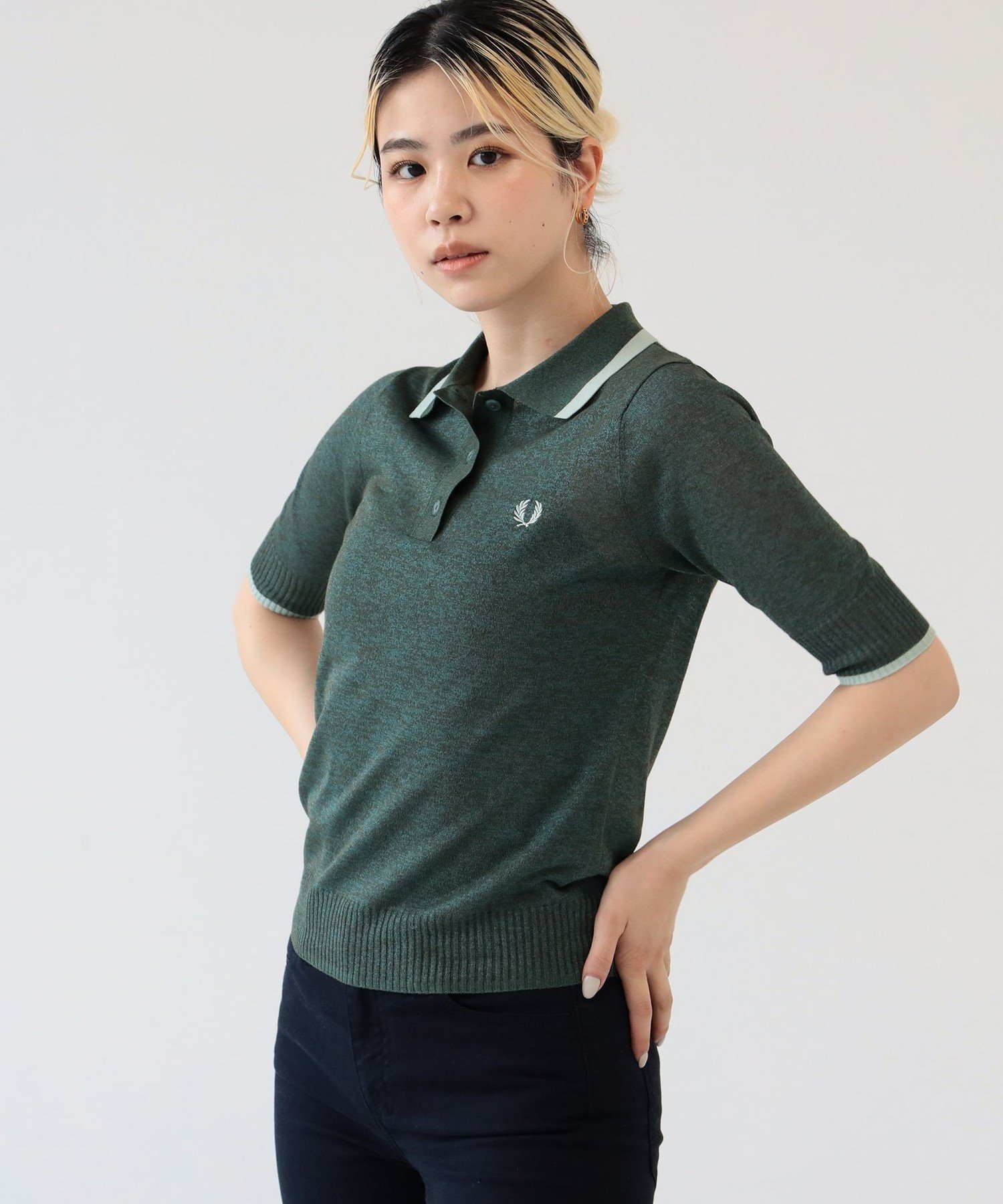 BEAMS WOMEN｜FRED PERRY * Ray BEAMS / 別注 シアー ポロシャツ 