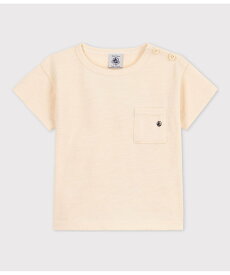 【SALE／20%OFF】PETIT BATEAU スラブジャージ半袖Tシャツ プチバトー トップス カットソー・Tシャツ ホワイト