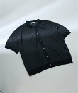 【透かし編み】バイアス メッシュニットポロ / ニットシャツ