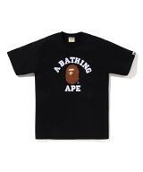 A BATHING APE BOA COLLEGE TEE ア ベイシング エイプ トップス カットソー・Tシャツ ブラック ホワイト…