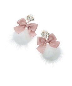NOEMIE お嬢さんミンクファーリボンイヤリング ノエミー アクセサリー・腕時計 その他のアクセサリー・腕時計 ブラック ピンク ホワイト