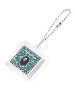 A BATHING APE BAPE CARD KEYCHAIN BAPEC �A �x�C�V���O �G�C�v �t�@�b�V�����G�� �`���[���E�L�[�`�F�[�� �u���b�N �S�[���h �O���[�� �V���o�[
