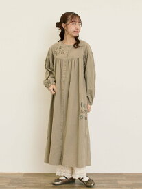 【SALE／50%OFF】Samansa Mos2 【マカベアリス*Samansa Mos2】刺繍ワンピース《S/Mサイズ》 サマンサモスモス ワンピース・ドレス ワンピース ブルー ベージュ【送料無料】